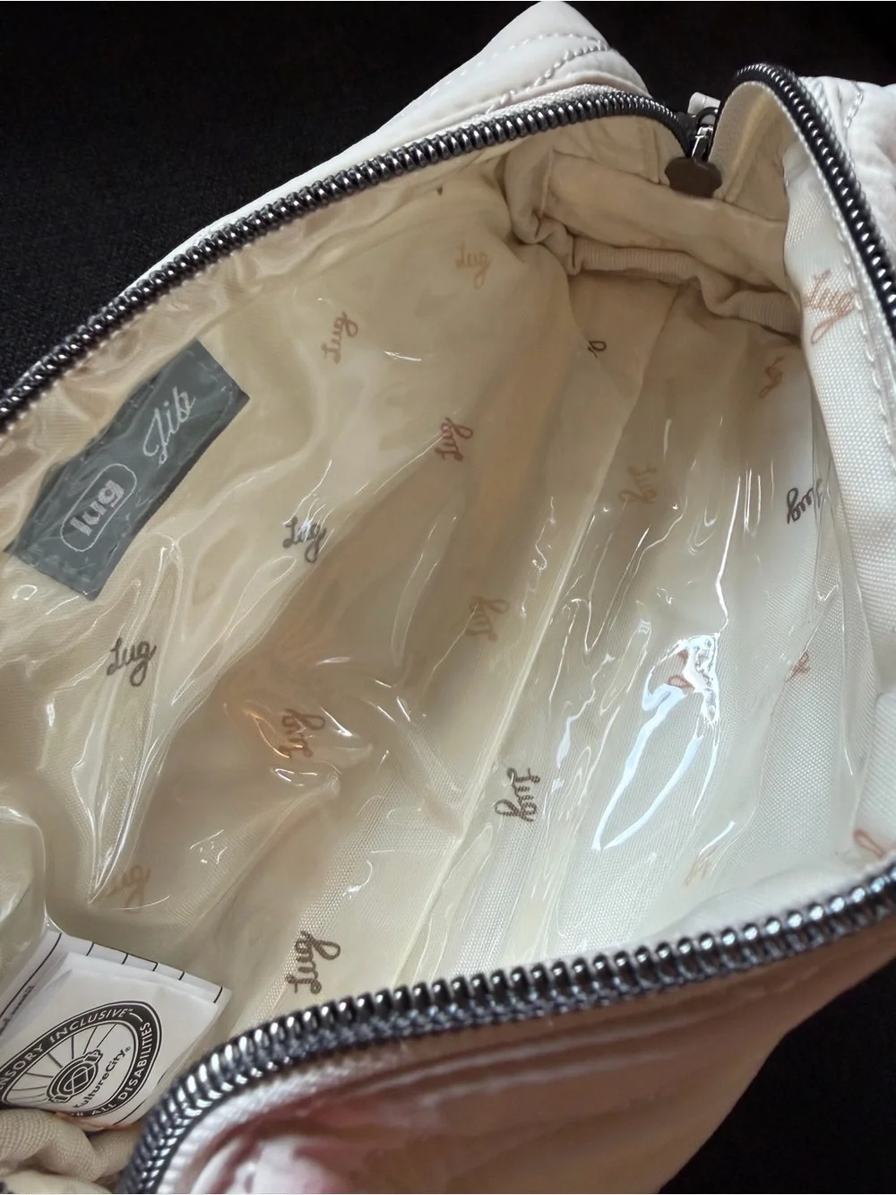 Lug Jib CloudGo Zip Pouch Bag – Macadamia (Cream Beige White Bone)